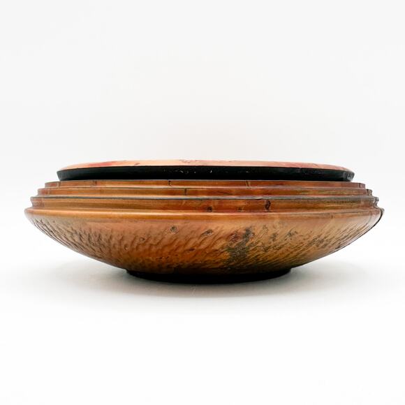 Tasmanian Turned Wood Bowl Ancient Huan Pine Birds Eye The Mobile Prickle Farm - Picture 11 of 13